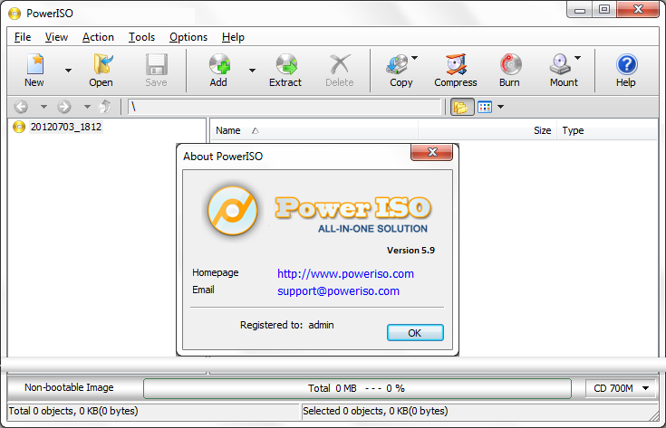 poweriso serial number